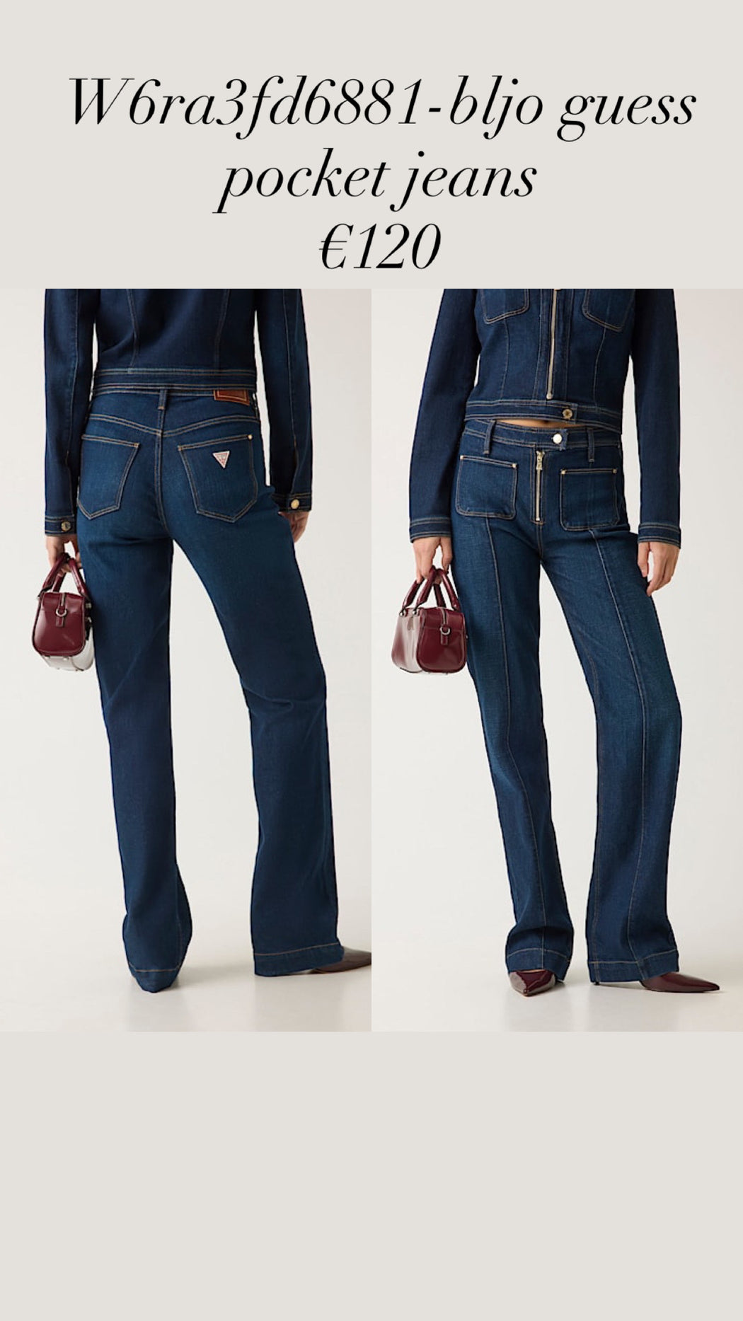 W6ra3fd6881-bljo guess pocket jeans
