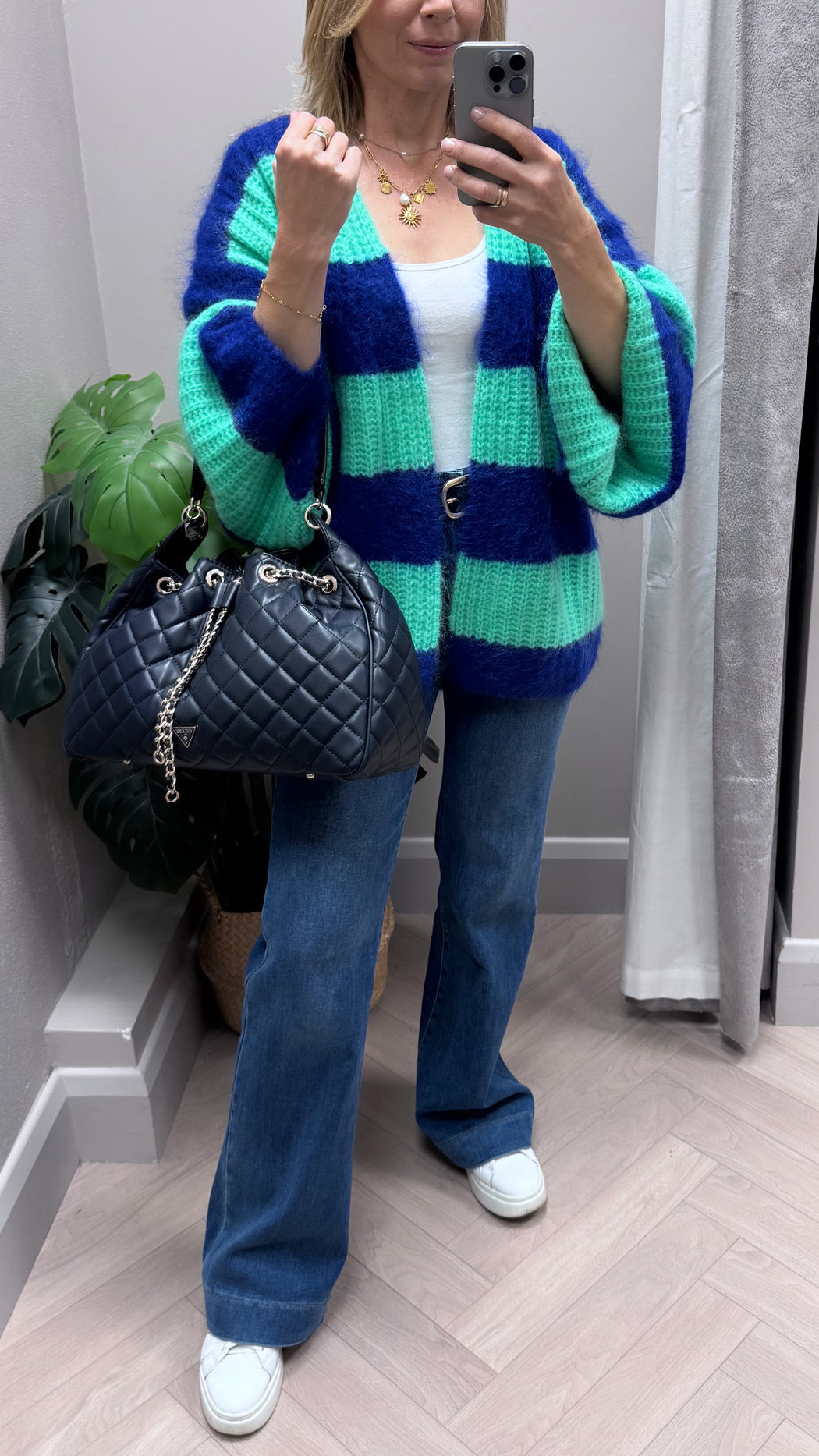 Lambert blue multi cardi