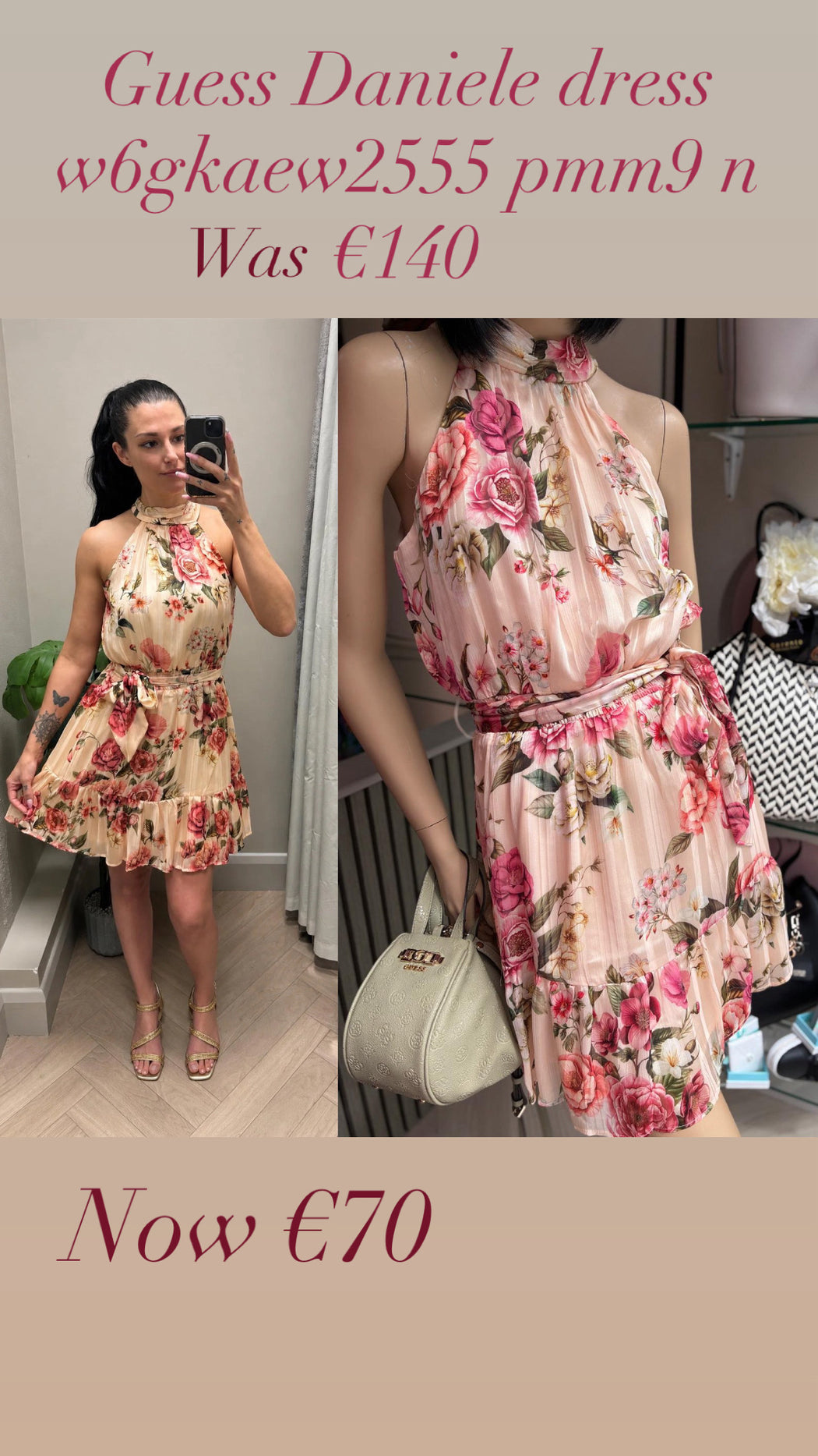 Guess Daniele dress w6gkaew2555 pmm9 n