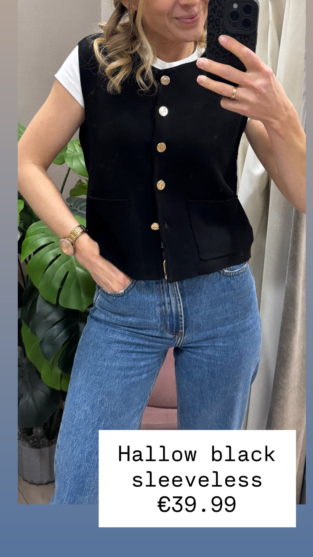 Hallow  black sleeveless