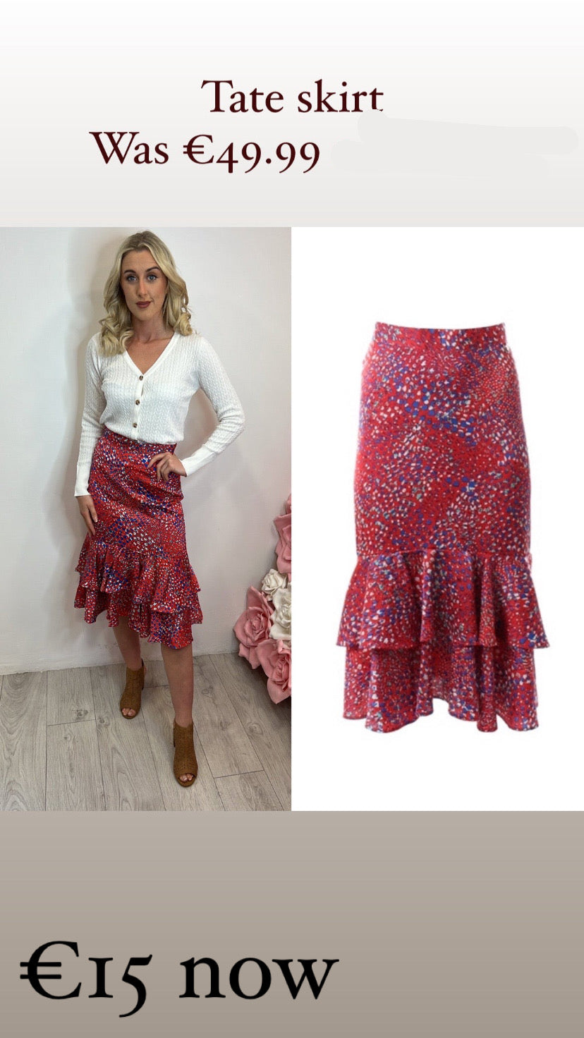 Red tate rr skirt