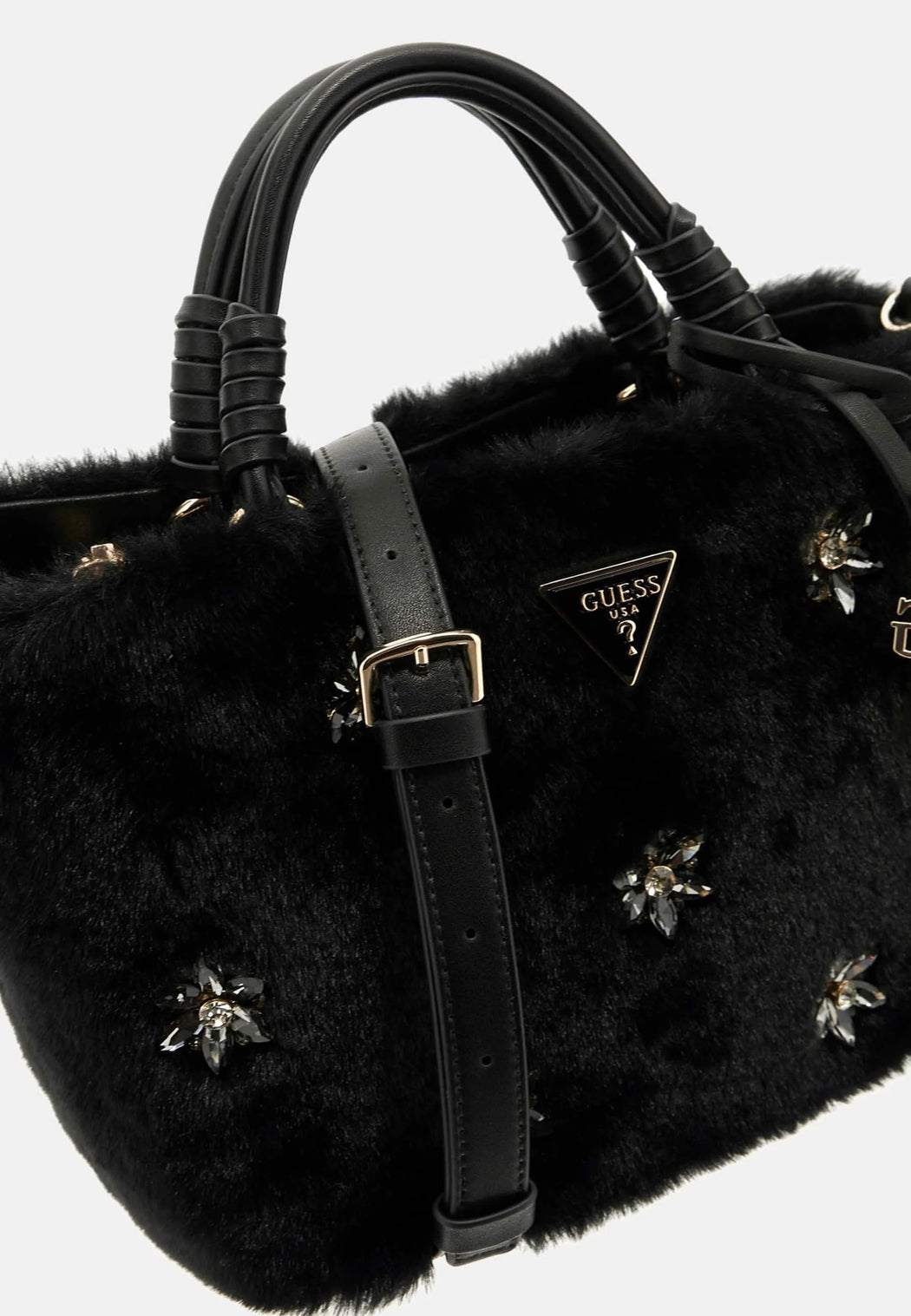 Guess black rhinestone shaida bag we814322