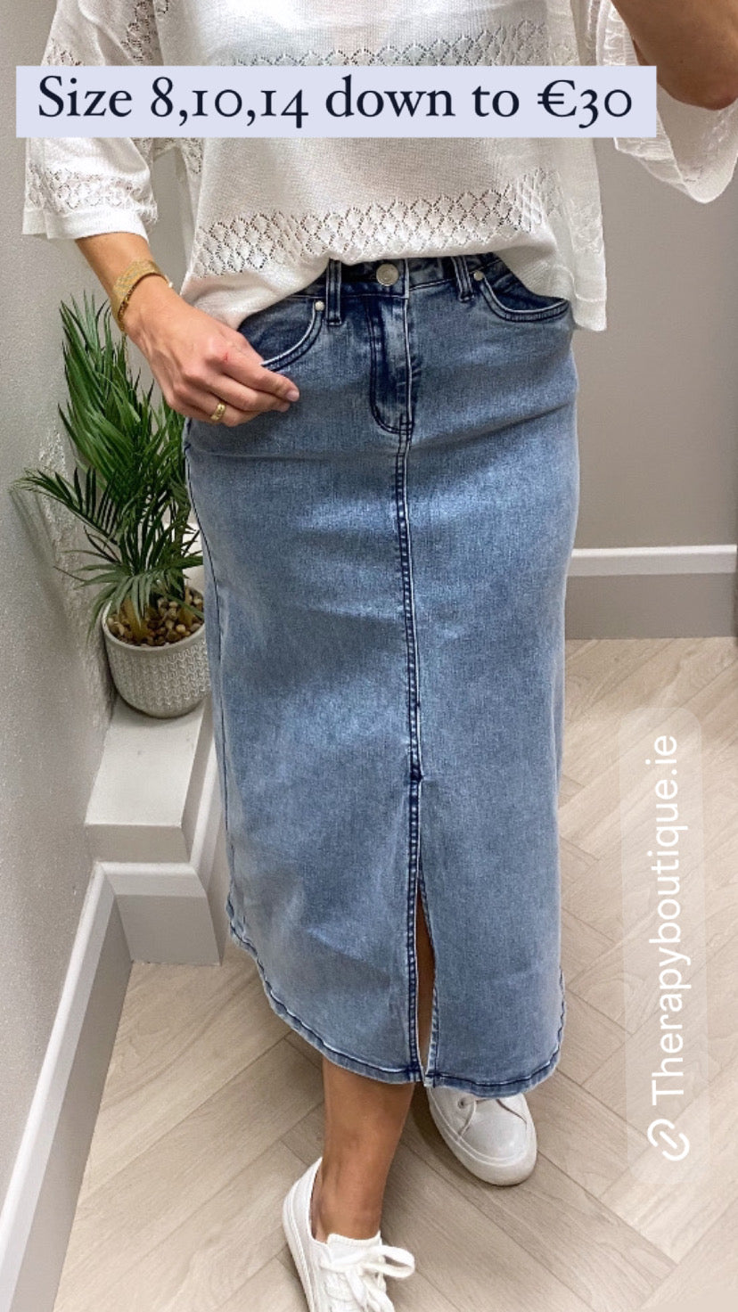 Maria denim skirt