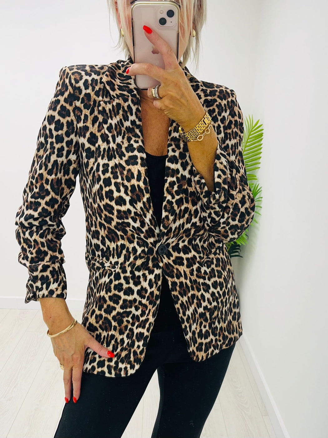 Leopard Ellie blazer