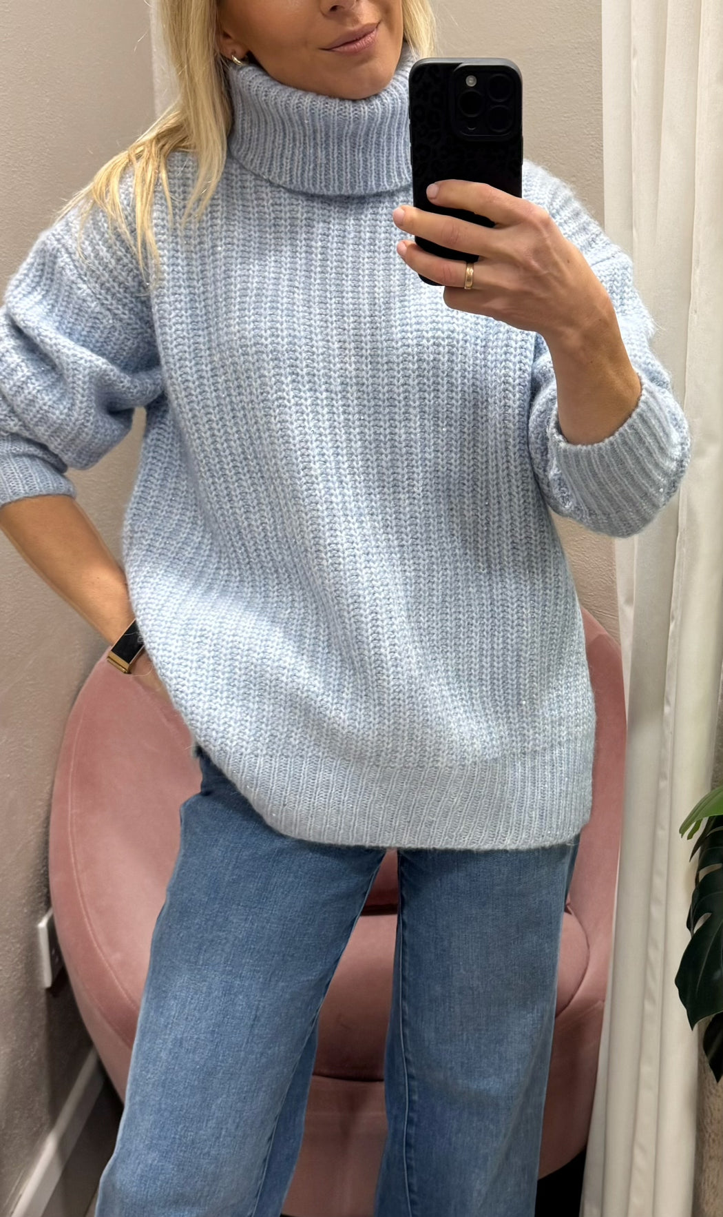 Midnight blue knit