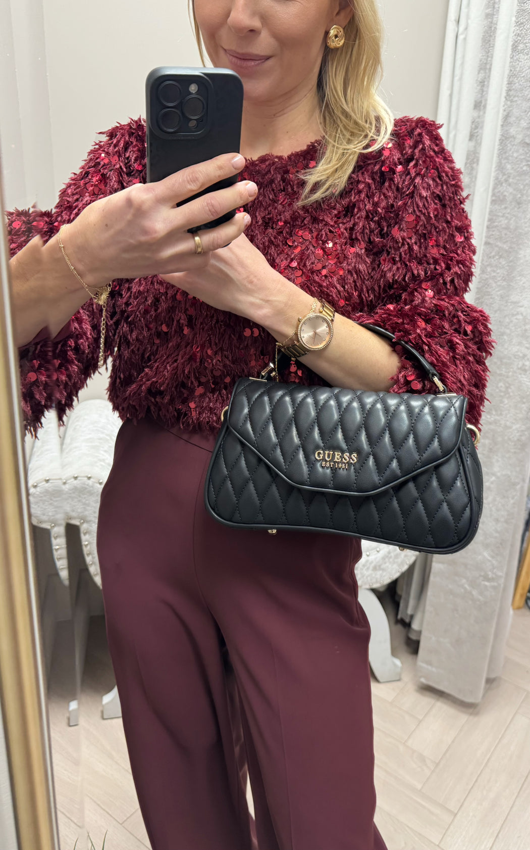 Guess QG812220 BLACK VALLA bag