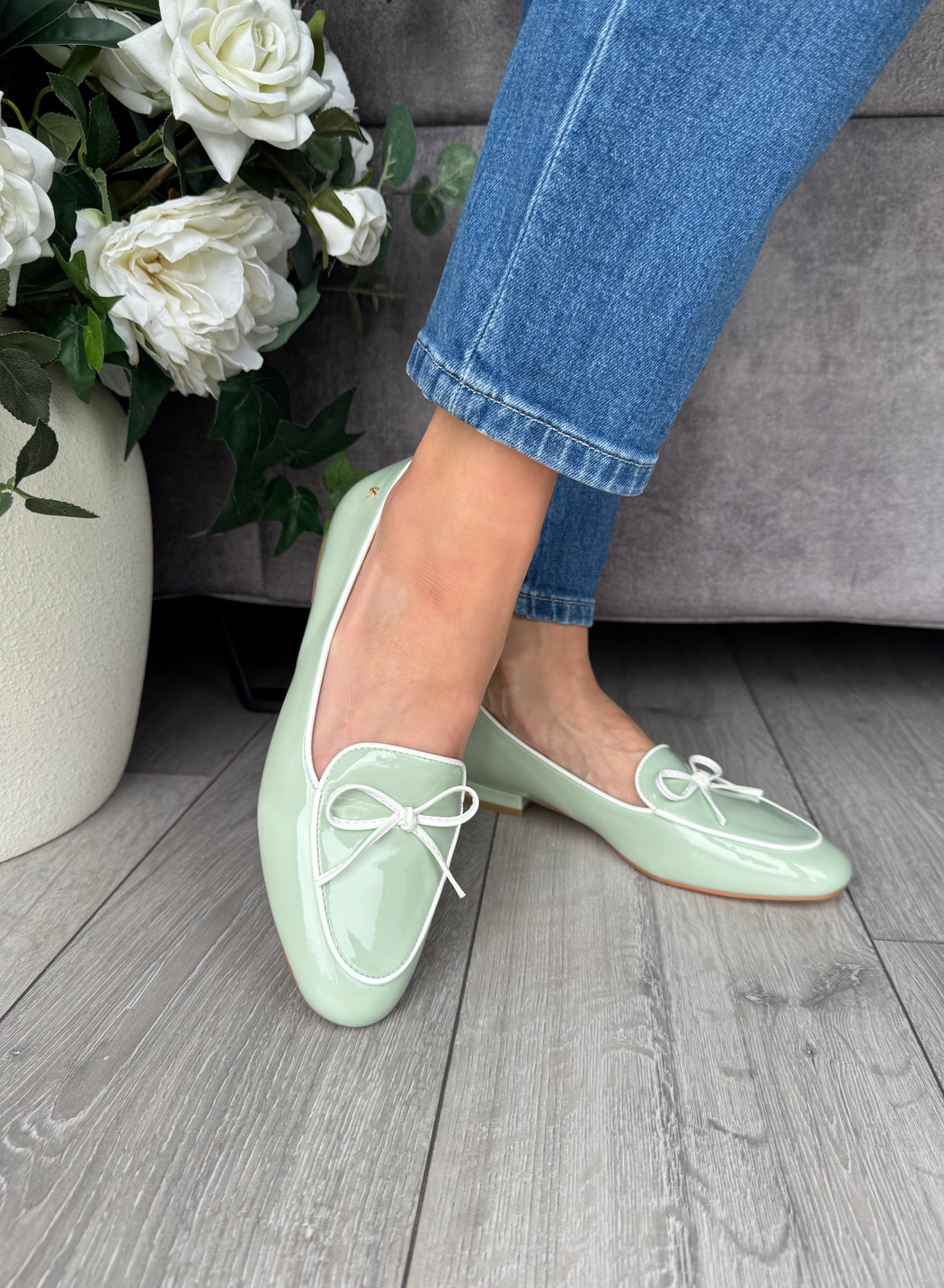 Flitton mint shine loafer