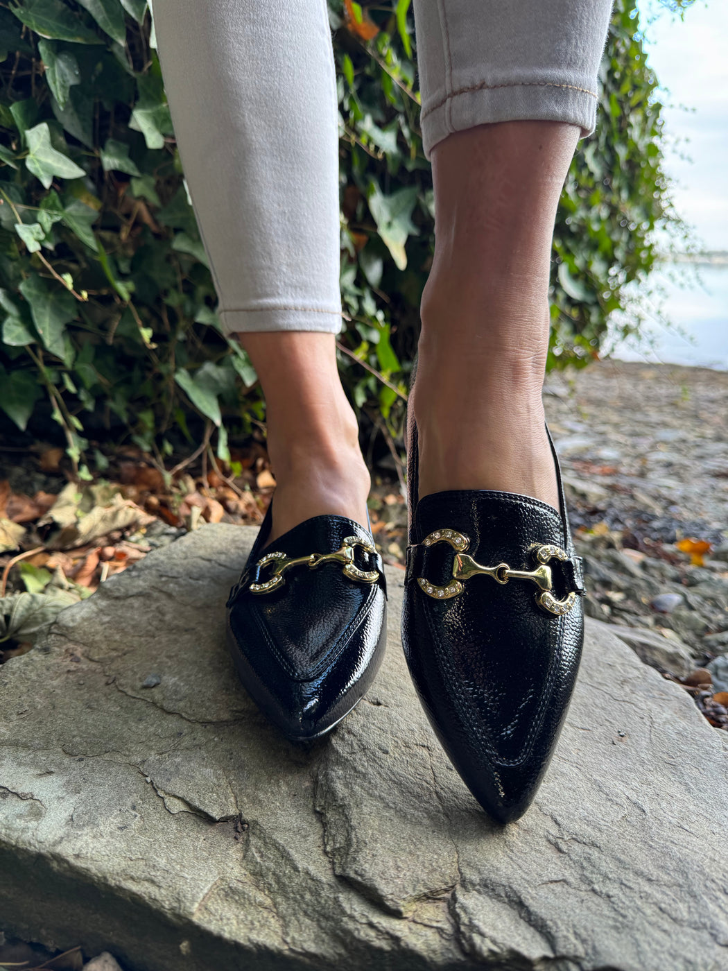 Dalat one Ink Glaze pointed loafer
