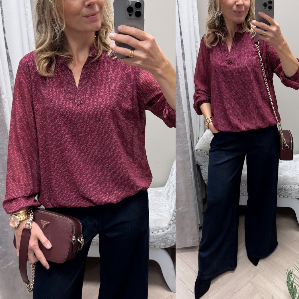 Plum Bella band top