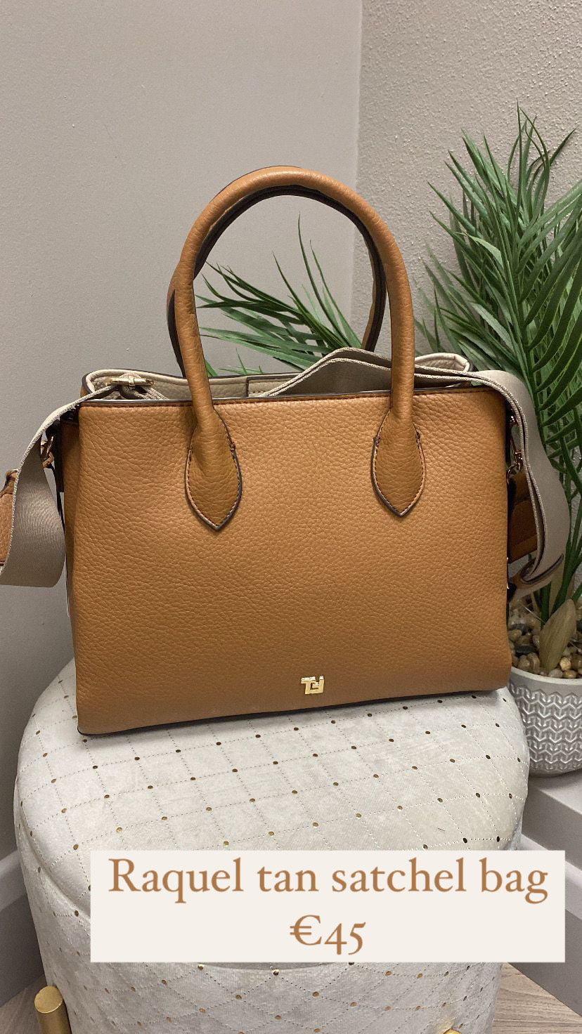 Raquel tan satchel bag