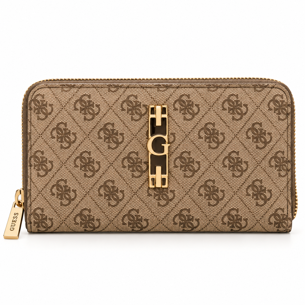 Guess YVONNE latte LOGO SLG SG2378146