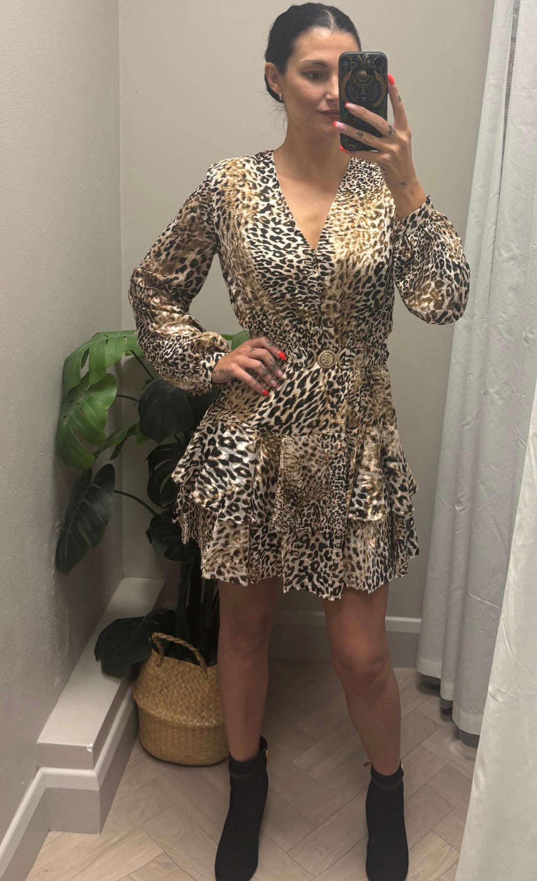 Guess leopard Clarisse flare dress
