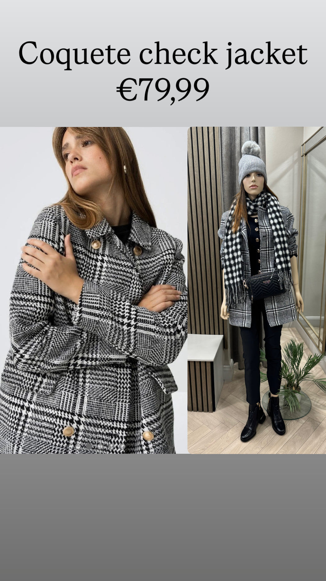 Coquete check jacket