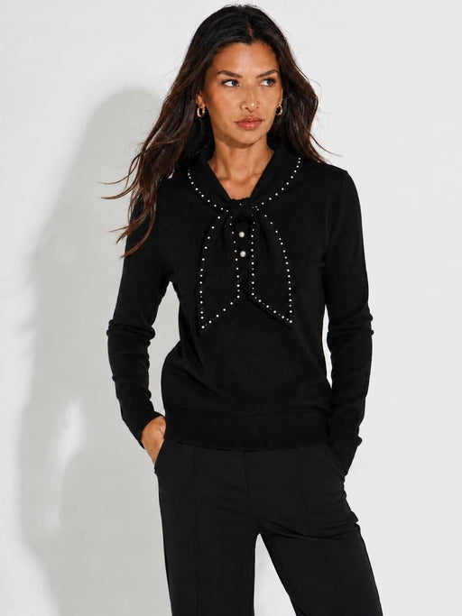 Black Presley knit top