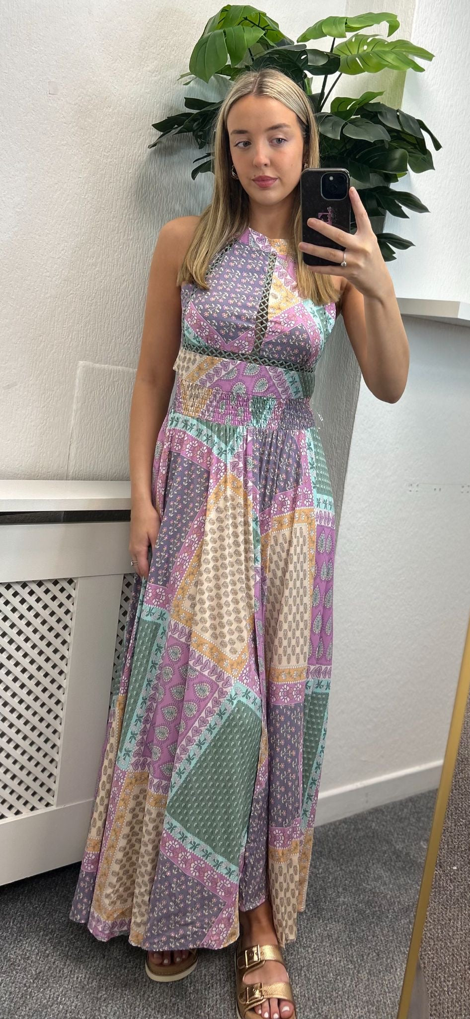 Endless haze print maxi