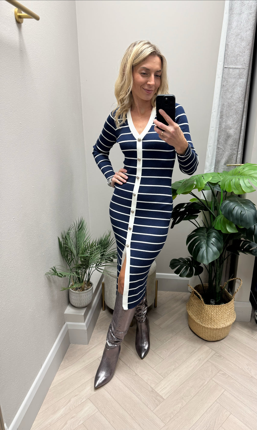 Guess stripped Andrea knit dress W5YK98z2YK2-F7BG