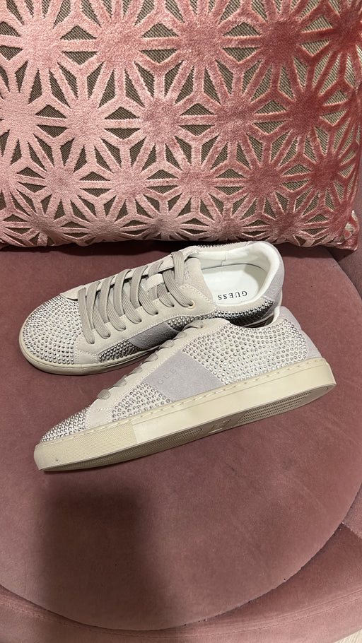 Guess grey diamanté sneaker flptodsue12