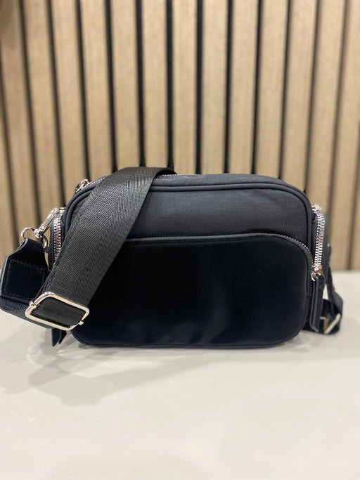 Jill black crossbody with black strap