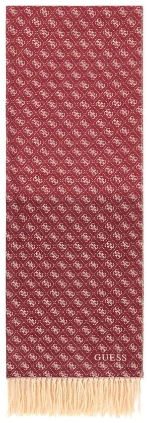 Guess reversible wine logo scarf aw5663vis03