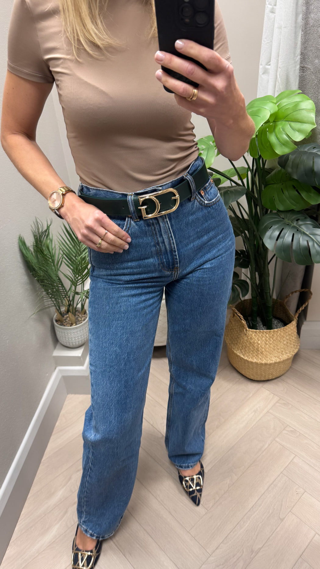 Guess green G belt BW9200P5135