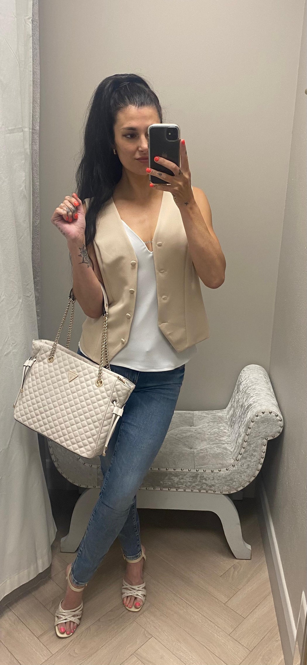 Guess Caroline tank top W5GH58WGLD2