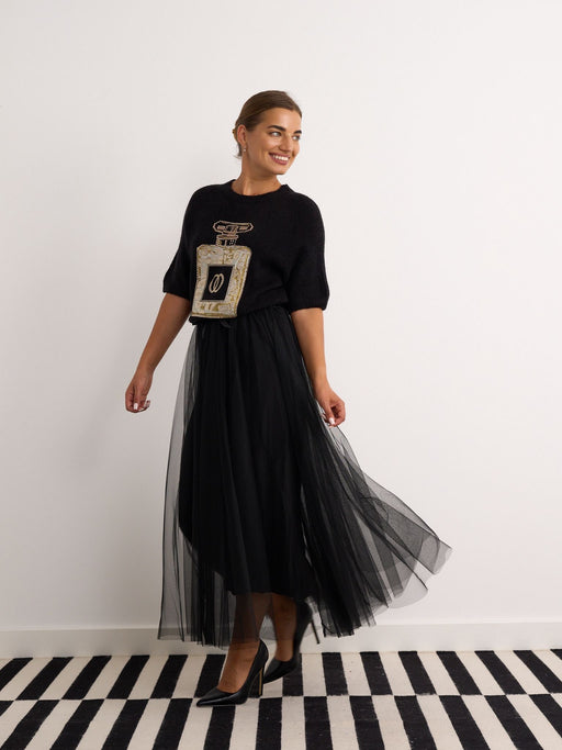 Black tulle skirt