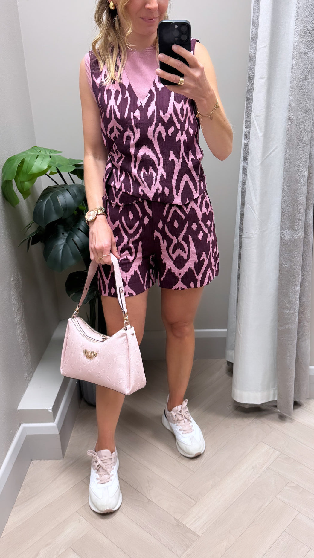 Kim print top