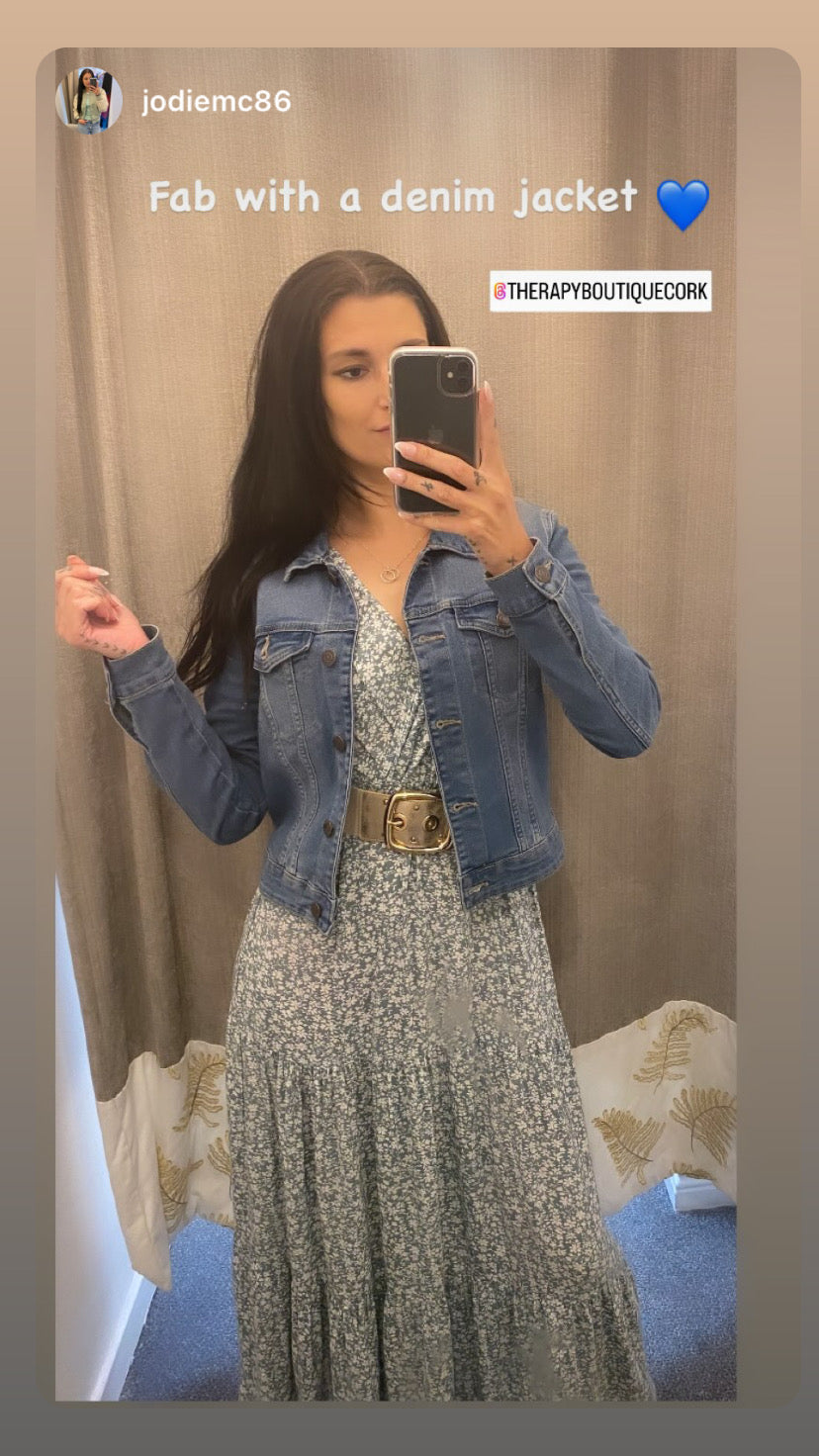 Green Marie floral dress