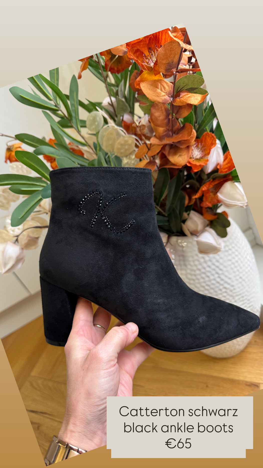 Catterton schwarz black ankle boots