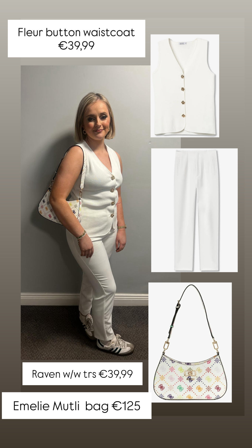 Fleur button waistcoat