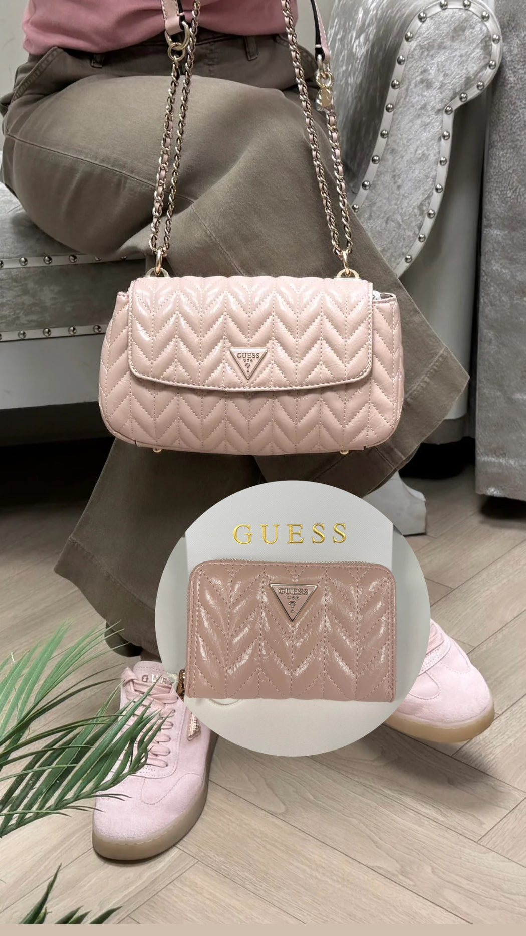 Guess Cheryl Light Rose Bag. TQ972021.