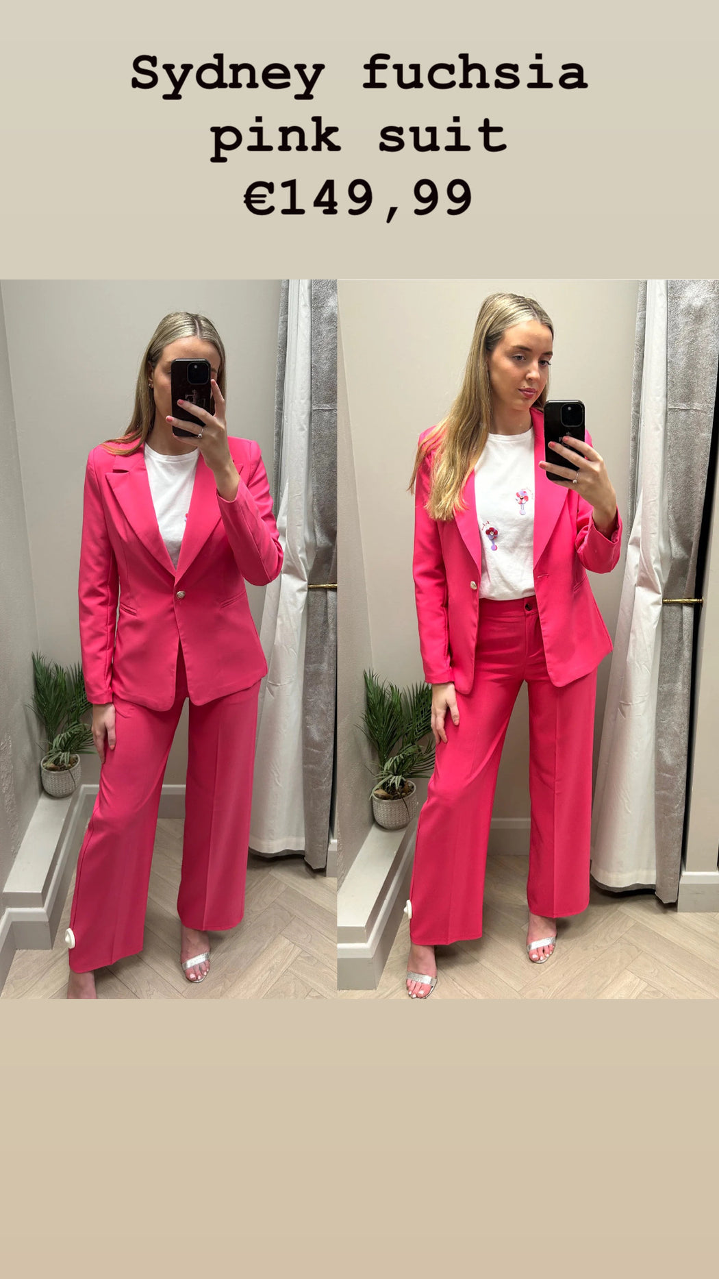 Sydney fuchsia pink suit
