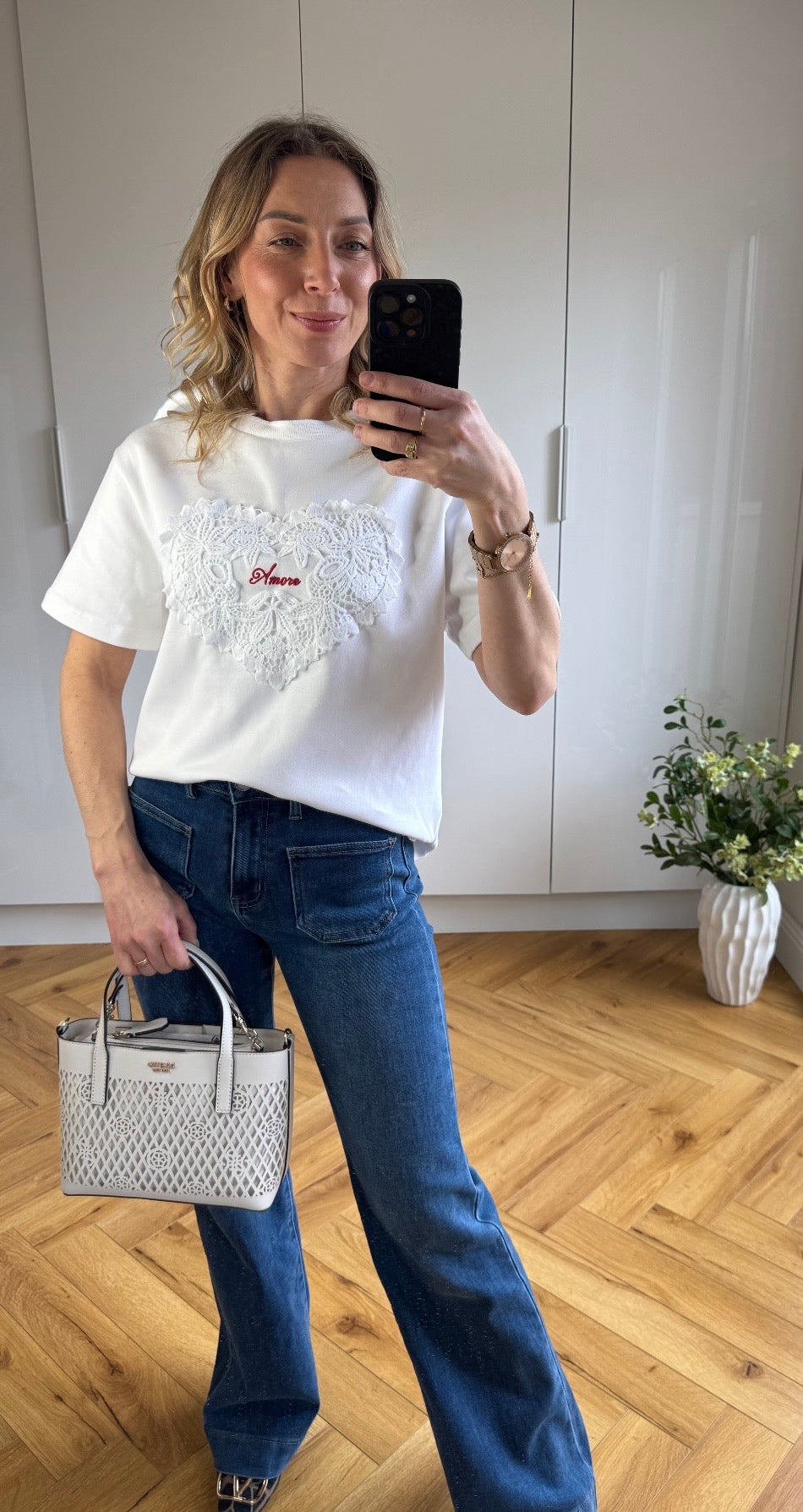 Aura t/shirt white