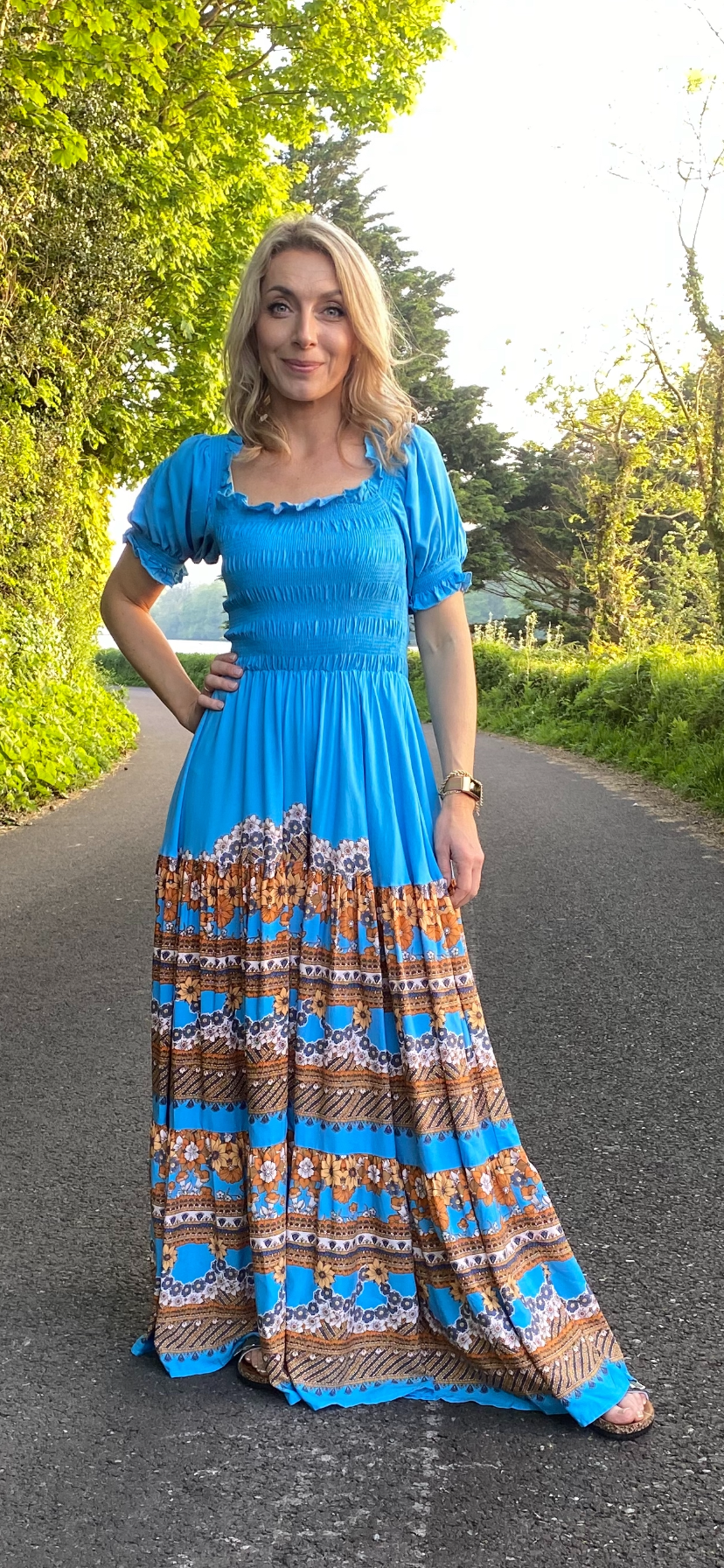 Ginerva print Claudette maxi