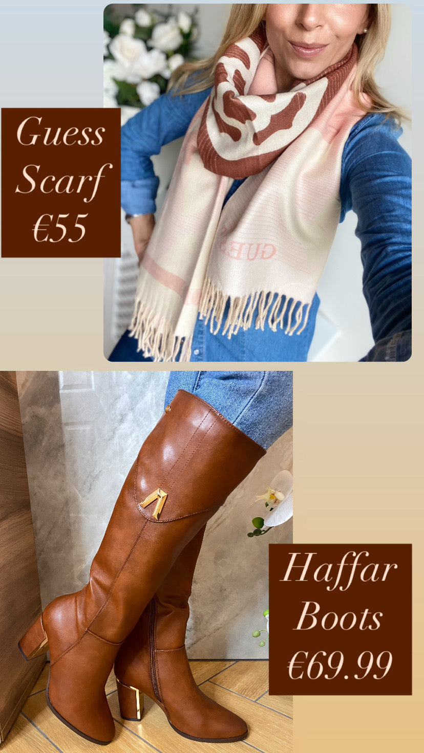 Haffar one driftwood knee high boots