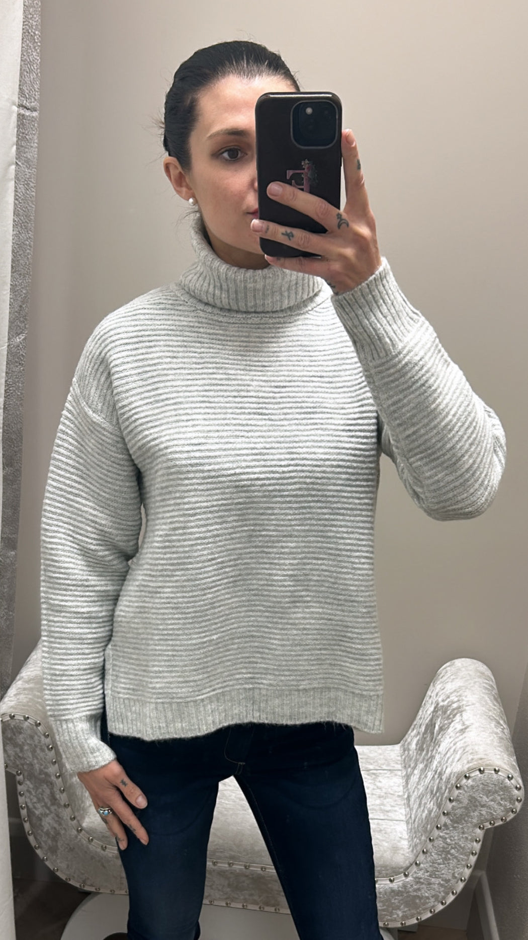 Autumn silver knit