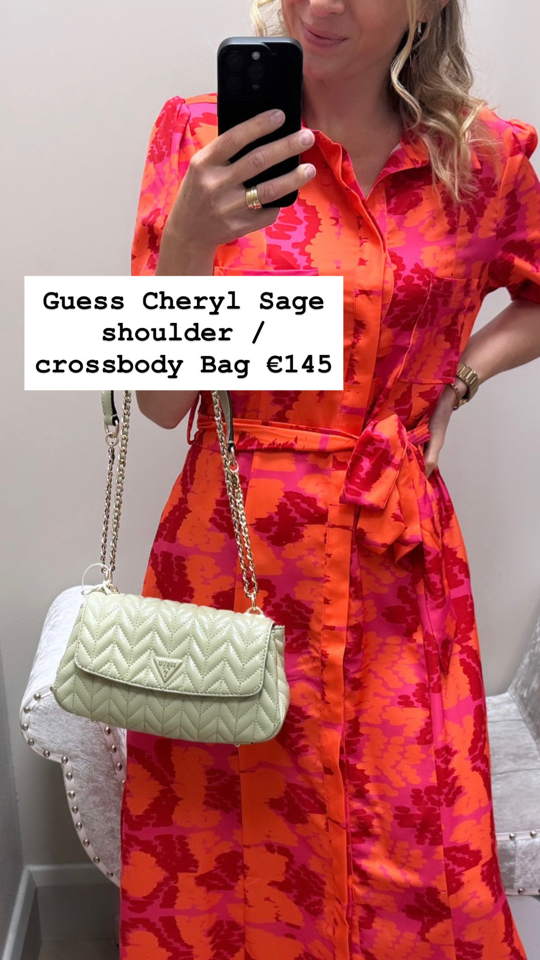 Guess Cheryl Sage shoulder / crossbody Bag TQ972021