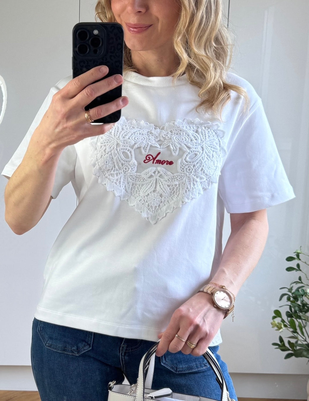 Aura t/shirt white