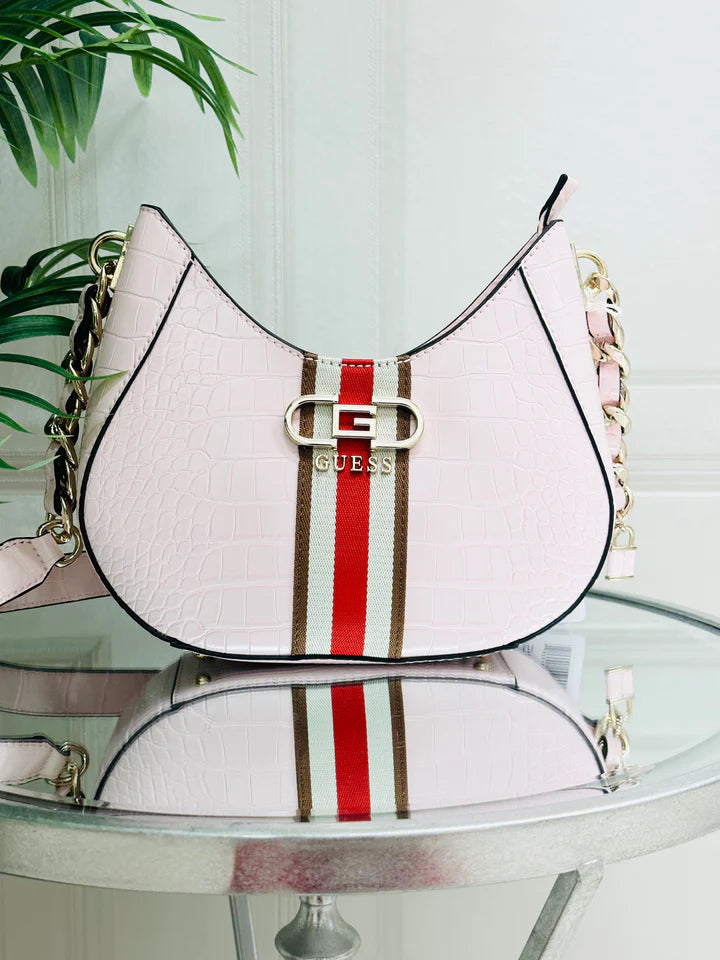 Pg930712 guess pale pink nelka shoulder crossbody bag Therapy Boutique Womens Clothing Ireland
