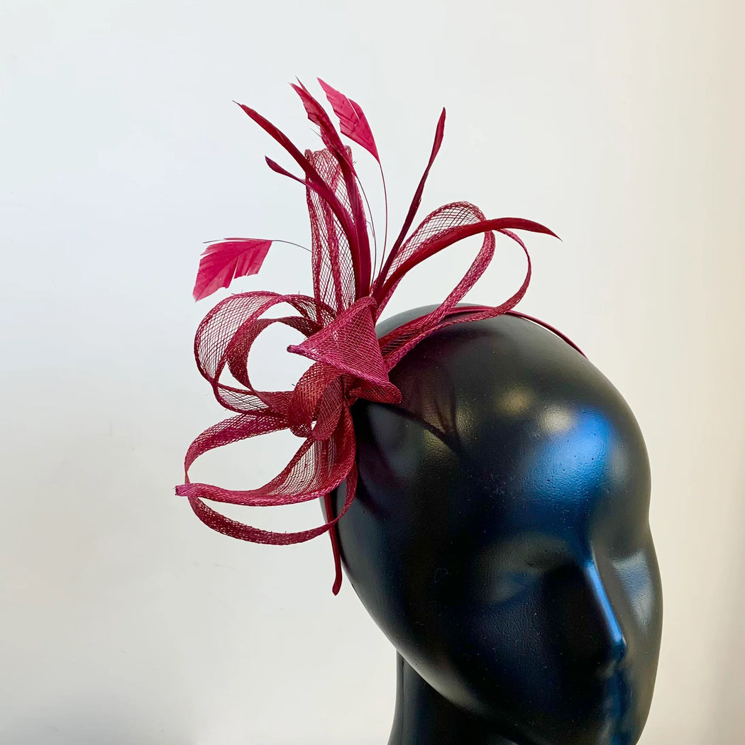 Wine Megan d02 fascinator