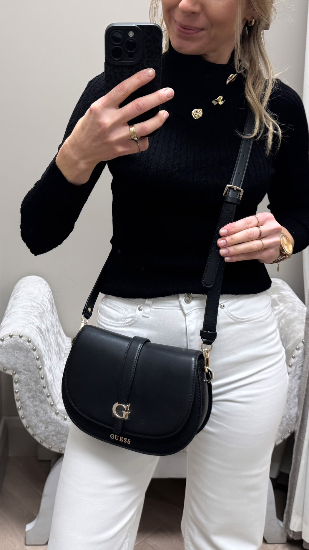 Guess Carrie black bag VG989620