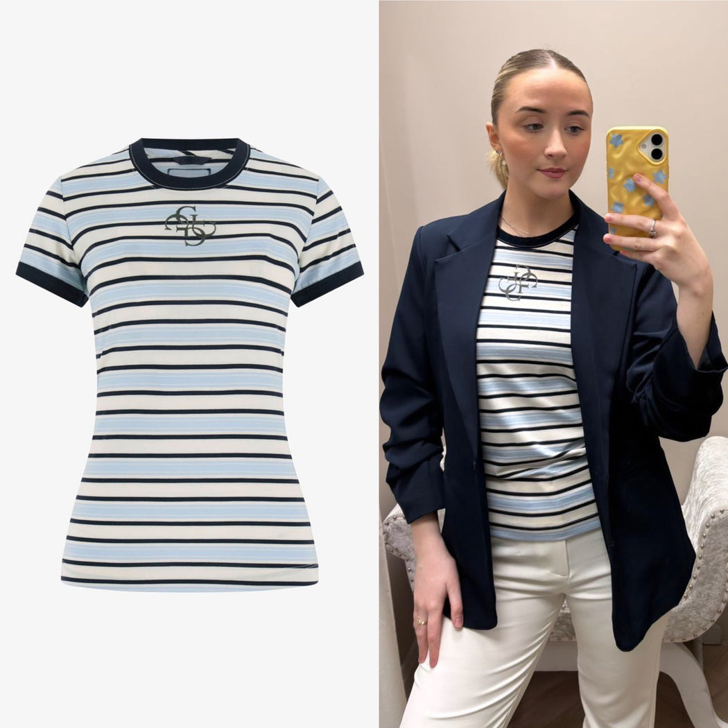 Guess Striped Mini Tee. W6GI18K3040.
