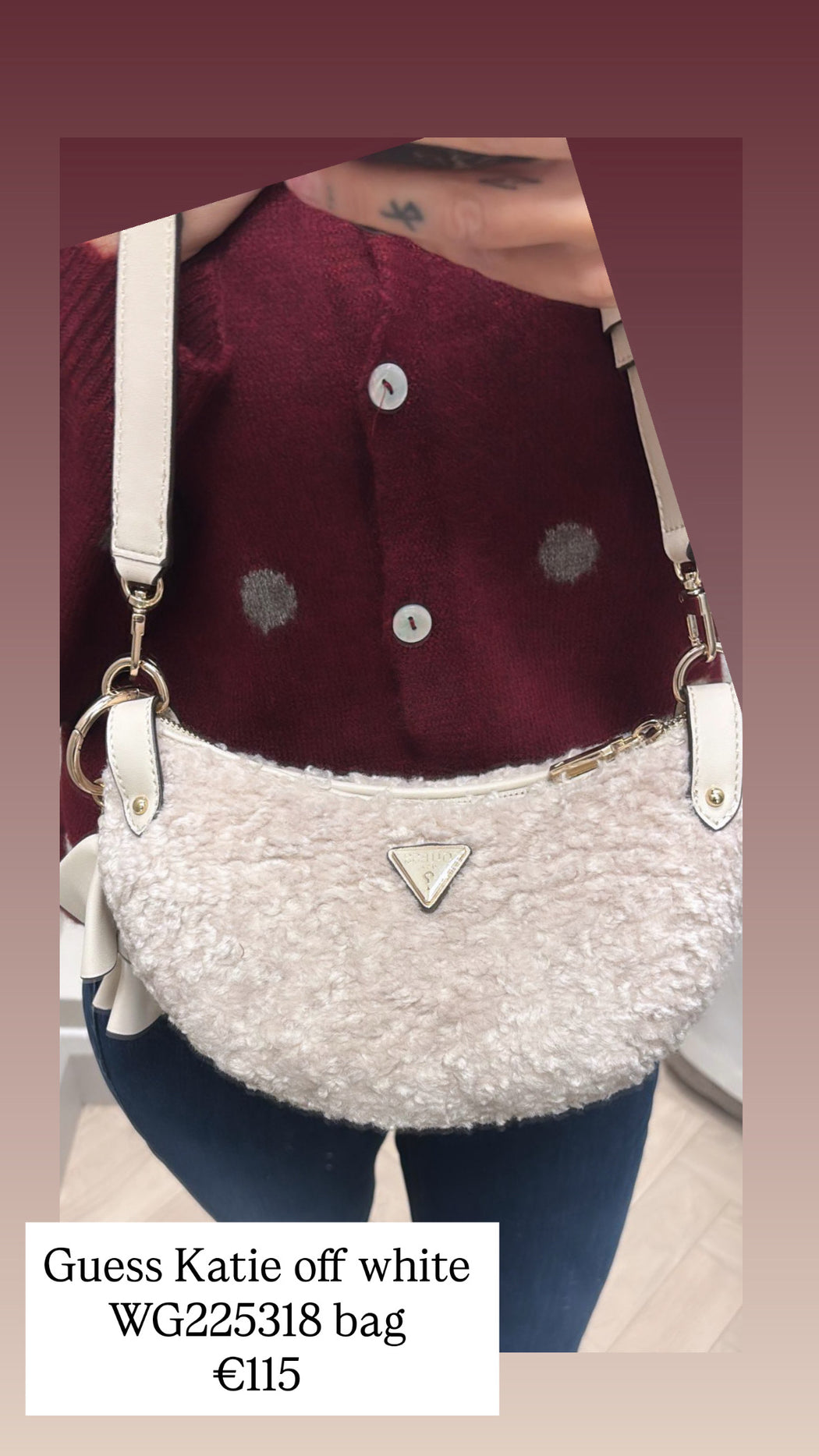 Guess Katie off white WG225318 bag