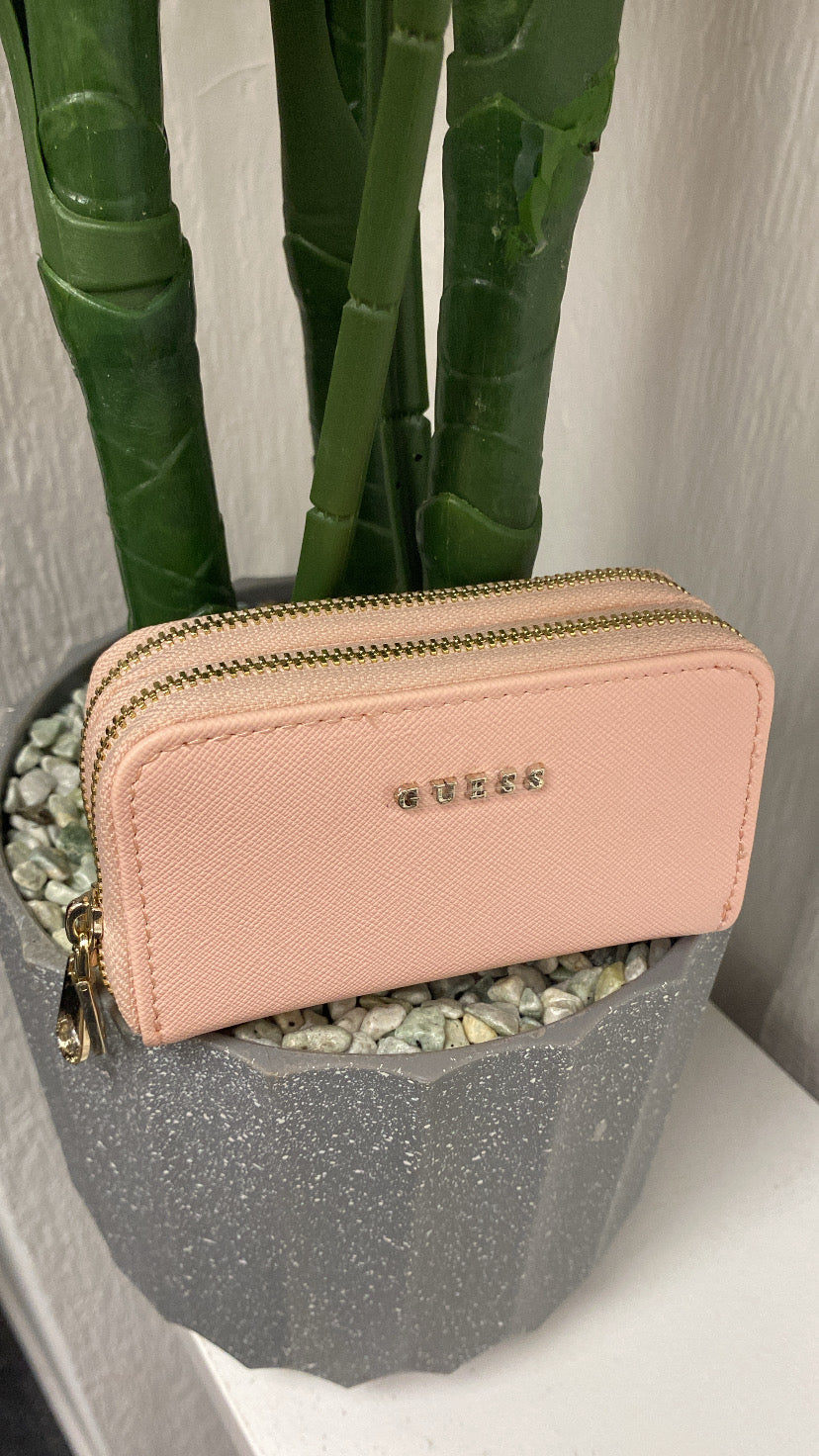 Guess rose gold wallet sale