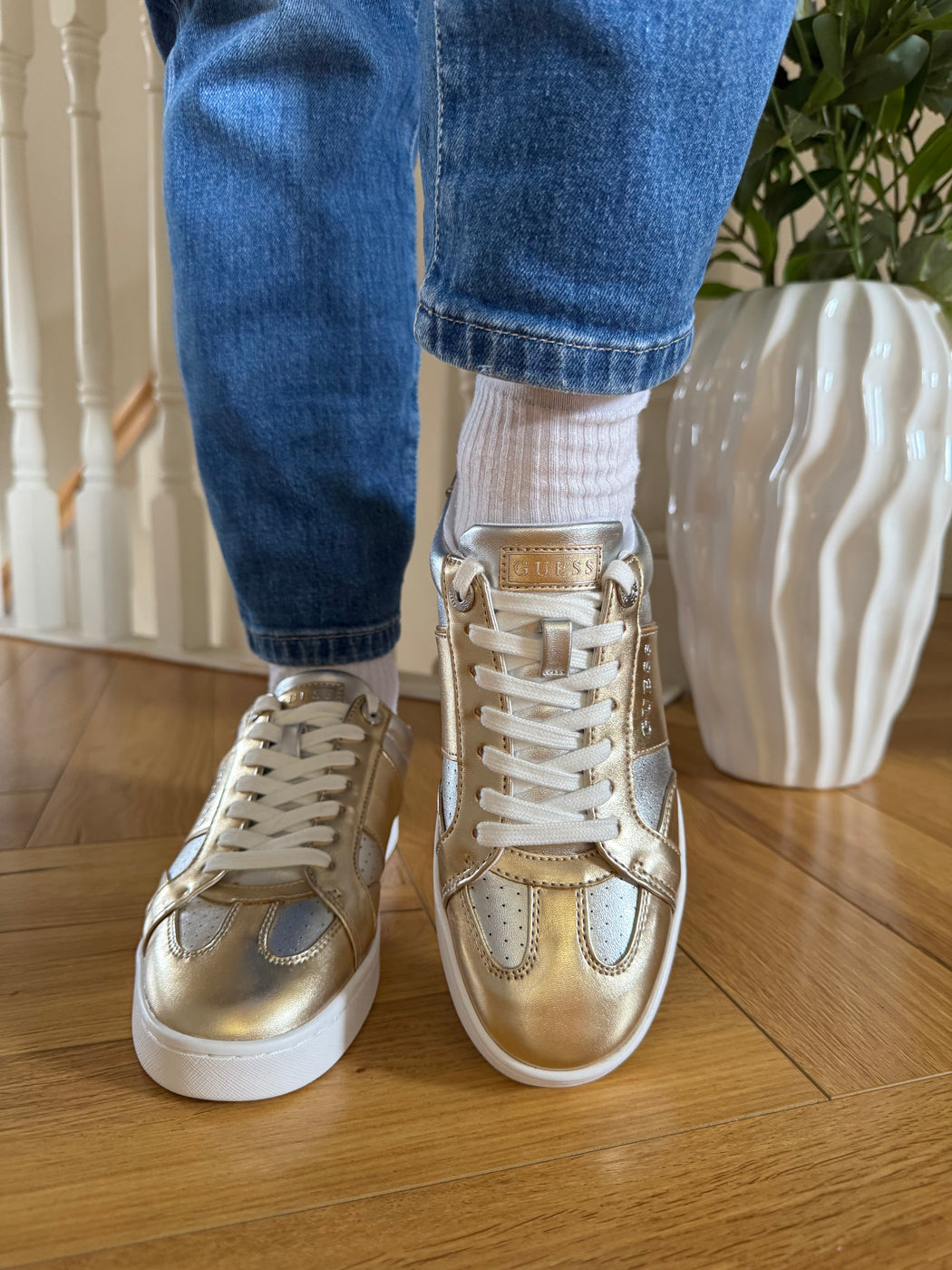 Guess gold sneakers fljr12lel12