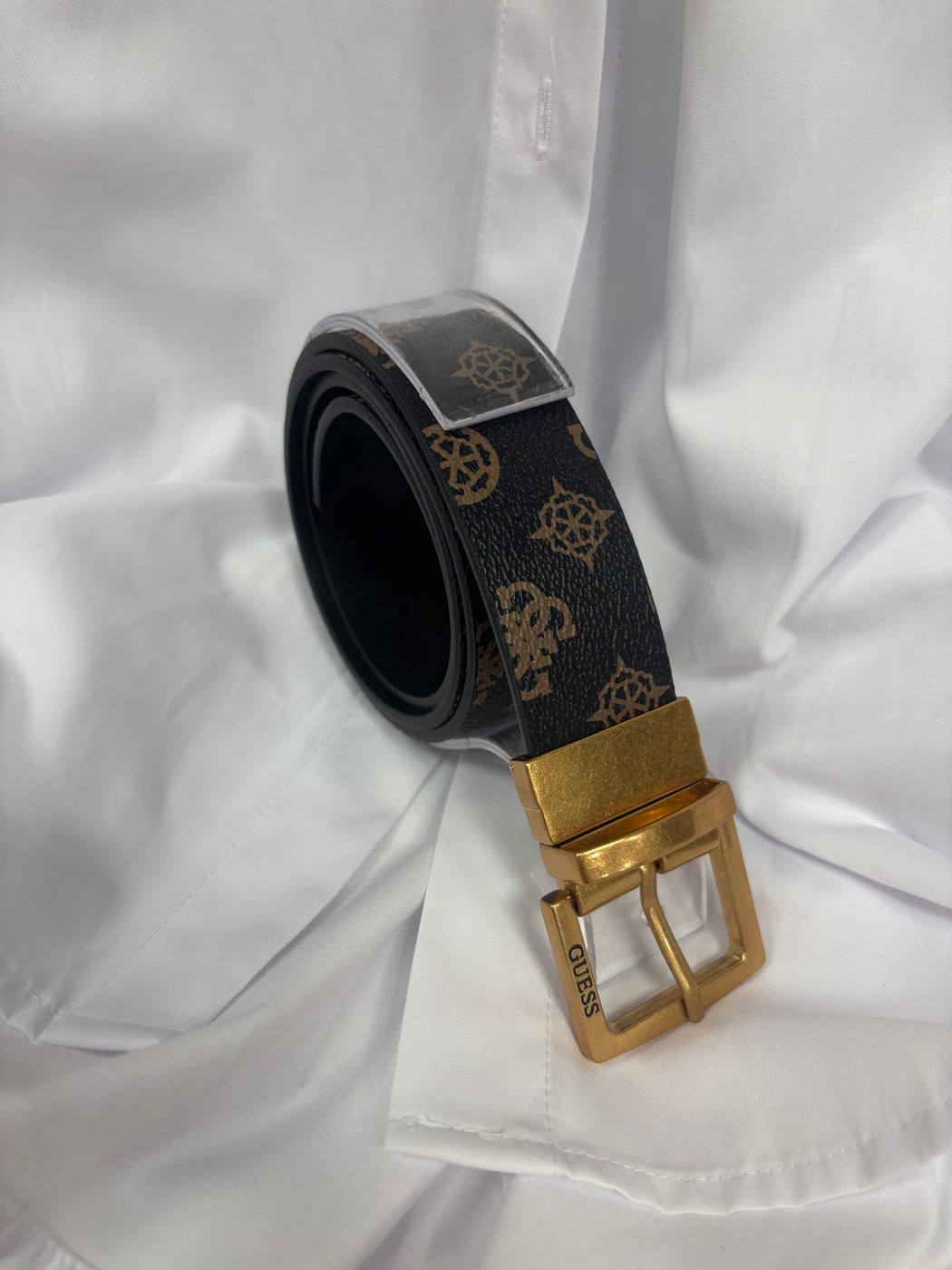 BW7548VIN35 Brown Hensely 4g peony logo belt