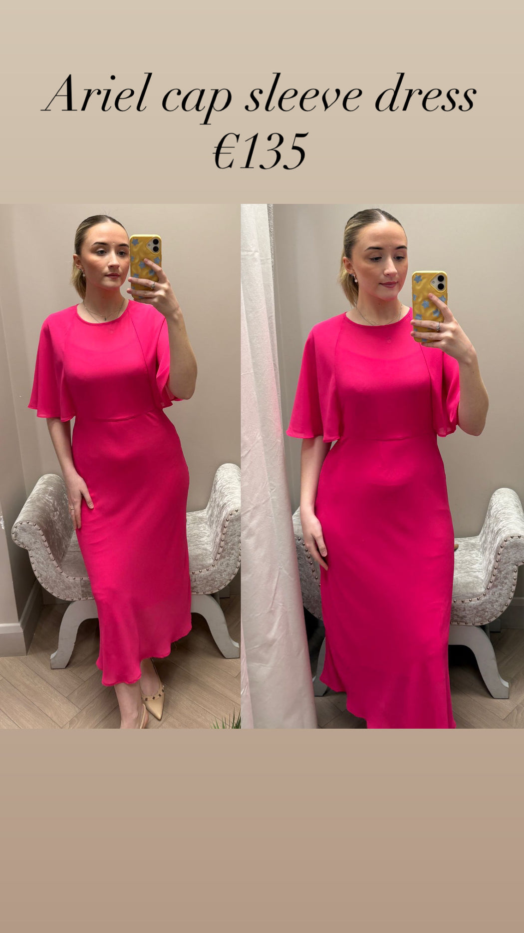 Ariel cap sleeve dress