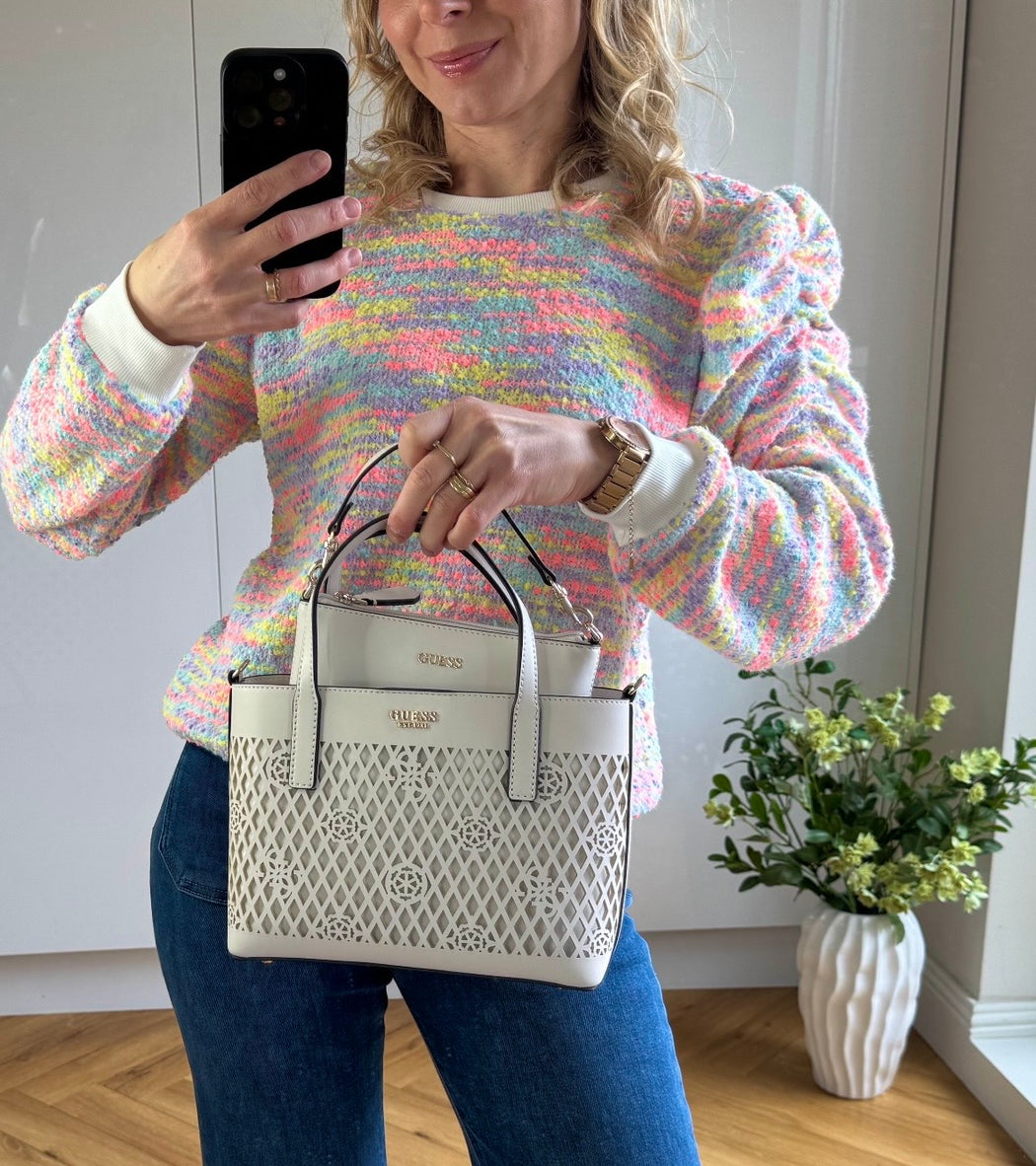 Guess LETTY MINI PG991175 off white 2in1 bag