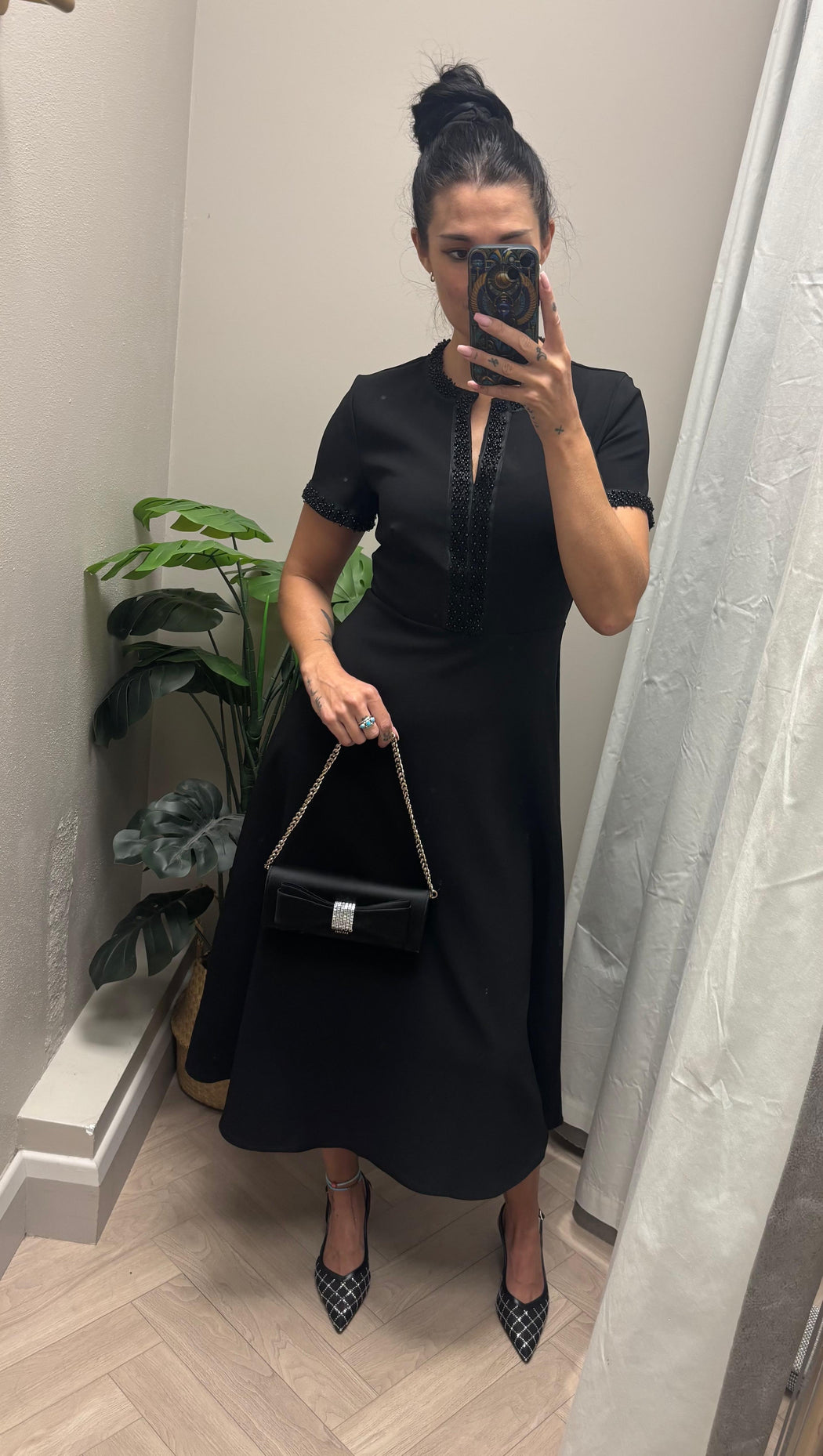 Natalie beaded midi dress