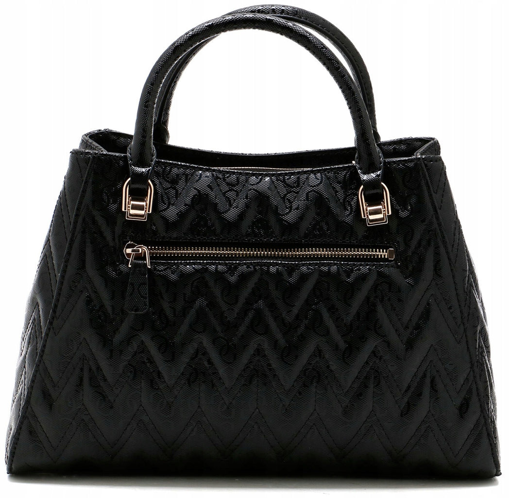 Guess black adelard satchel bag GG950206